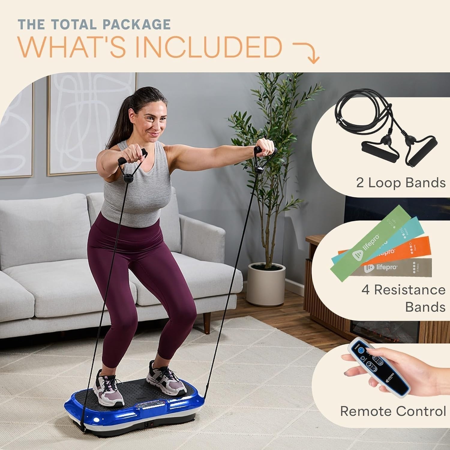 Vibration Plate Exercise Machine 99 Speeds Full Body Home Fitness Platform