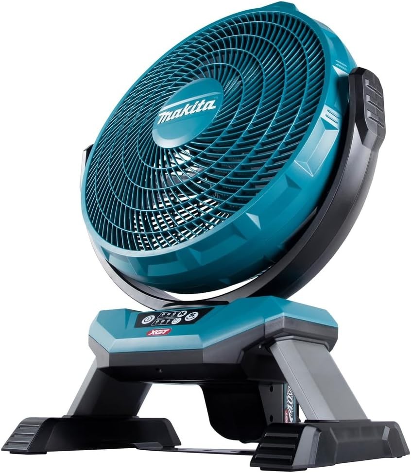 40V Max Portable Jobsite Fan – 3-Speed AC/DC Adjustable Tilt Heavy Duty Blue