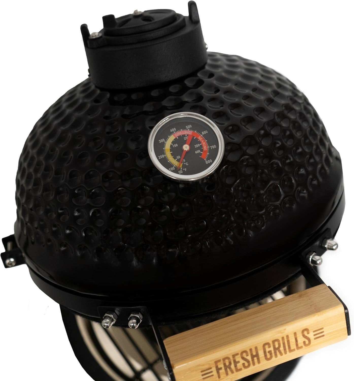 Portable 13" Kamado BBQ Smoker Grill Ceramic Charcoal Oven Outdoor Cooking