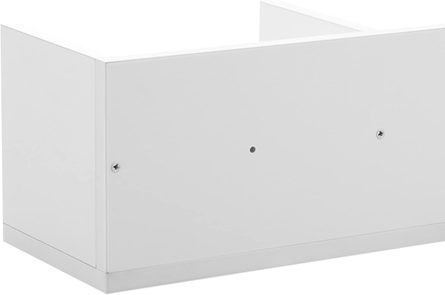 Wall Mount CD DVD Blu Ray Storage Shelf 4 Cube Media Rack White 95cm
