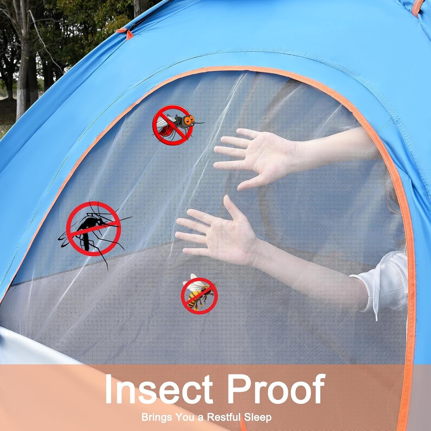 2-3 Man Automatic Pop Up Camping Waterproof