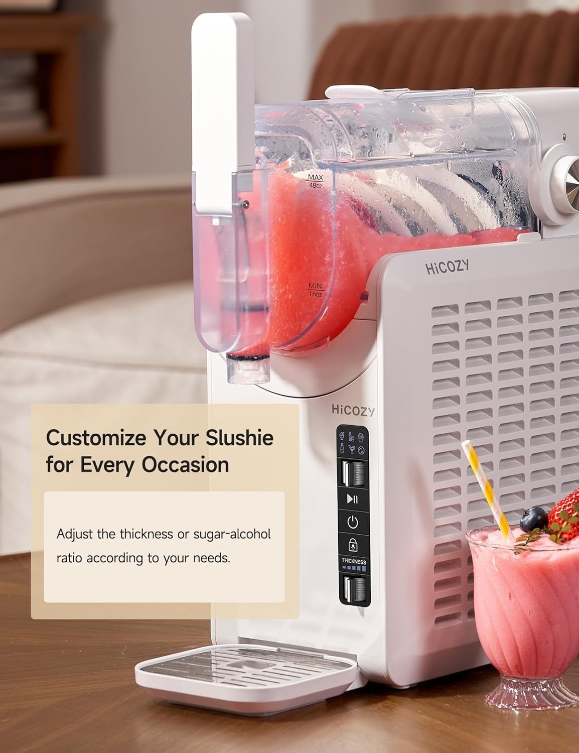 Slushie Maker Machine No Ice Needed Frozen Drink Maker Self Cleaning