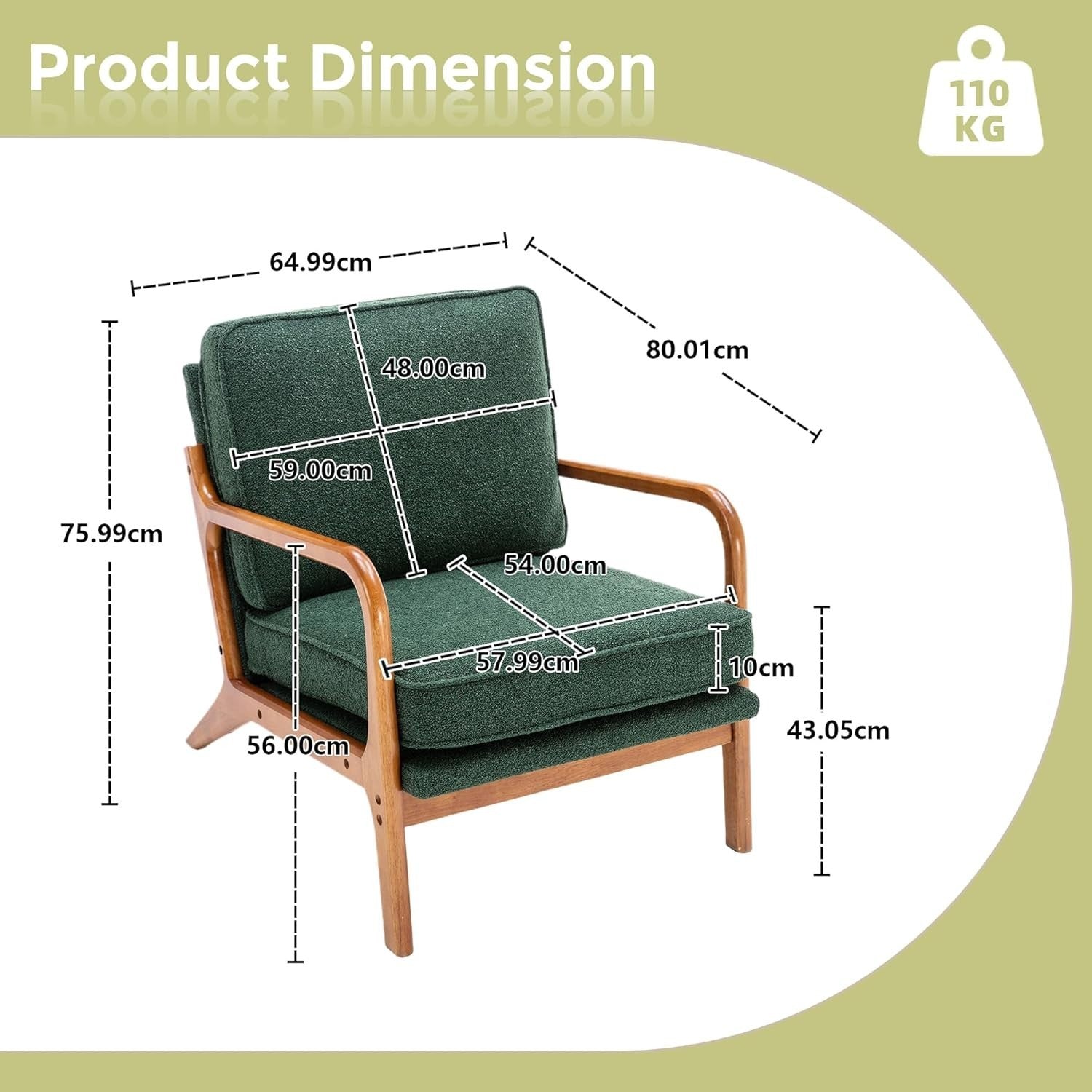 Kids Armchair with Footstool PVC Leather Sofa Chair Toddler Seat Emerald