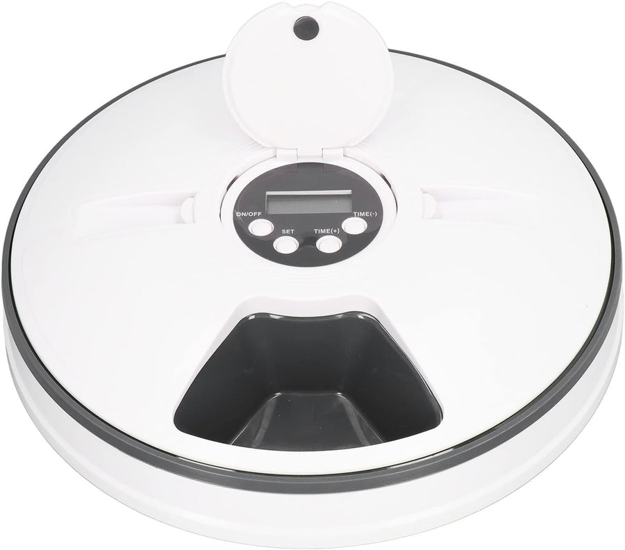 Automatic Pet Feeder 6 Meal Timer Food Dispenser Wet Dry Cat Dog Bowl