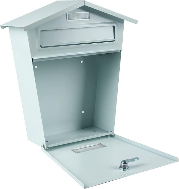 Wall Mounted Waterproof Lockable Post Box | Secure Mailbox with Keys