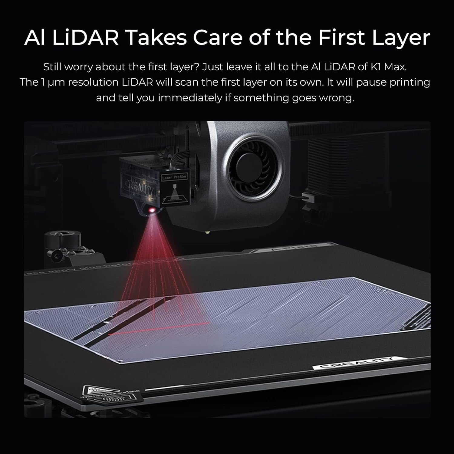 Large High Speed 3D Printer 600mm/s AI Camera LiDAR Auto Level 300mm