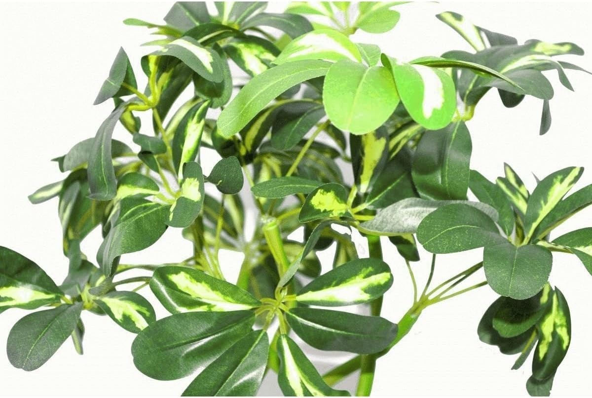 70cm Artificial Schefflera Umbrella Tree Bonsai Twist Green Indoor Plant Decor