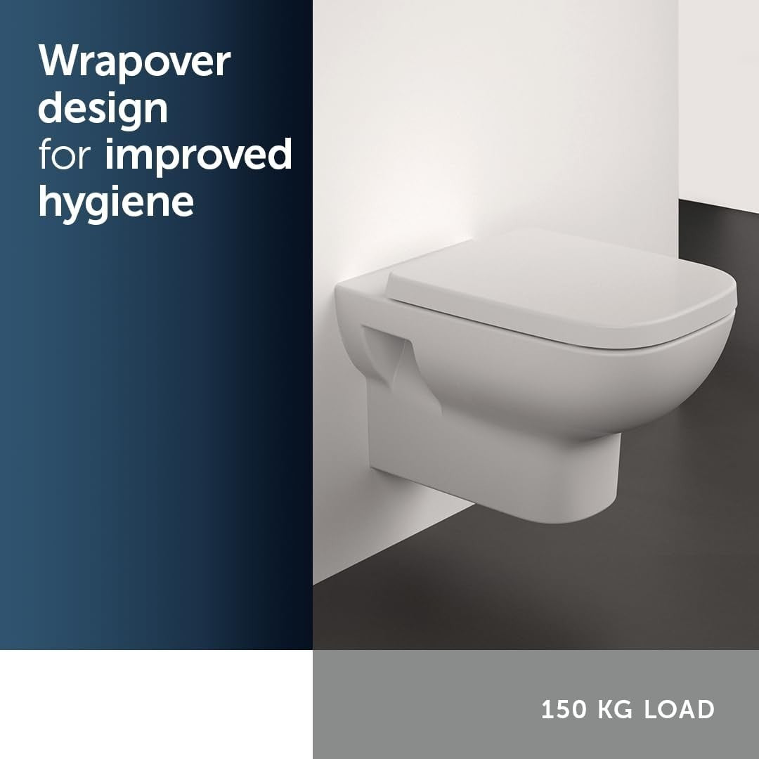 Ideal Standard WC Toilet Seat White Wrapover Soft Close Duroplast