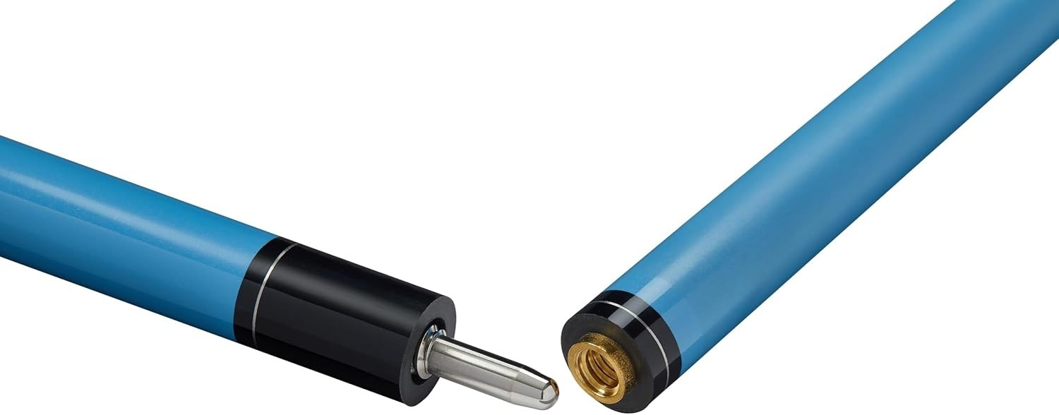 Carbon Composite Snooker Pool Cue 57in 10mm Tip 50/50 Joint Blue
