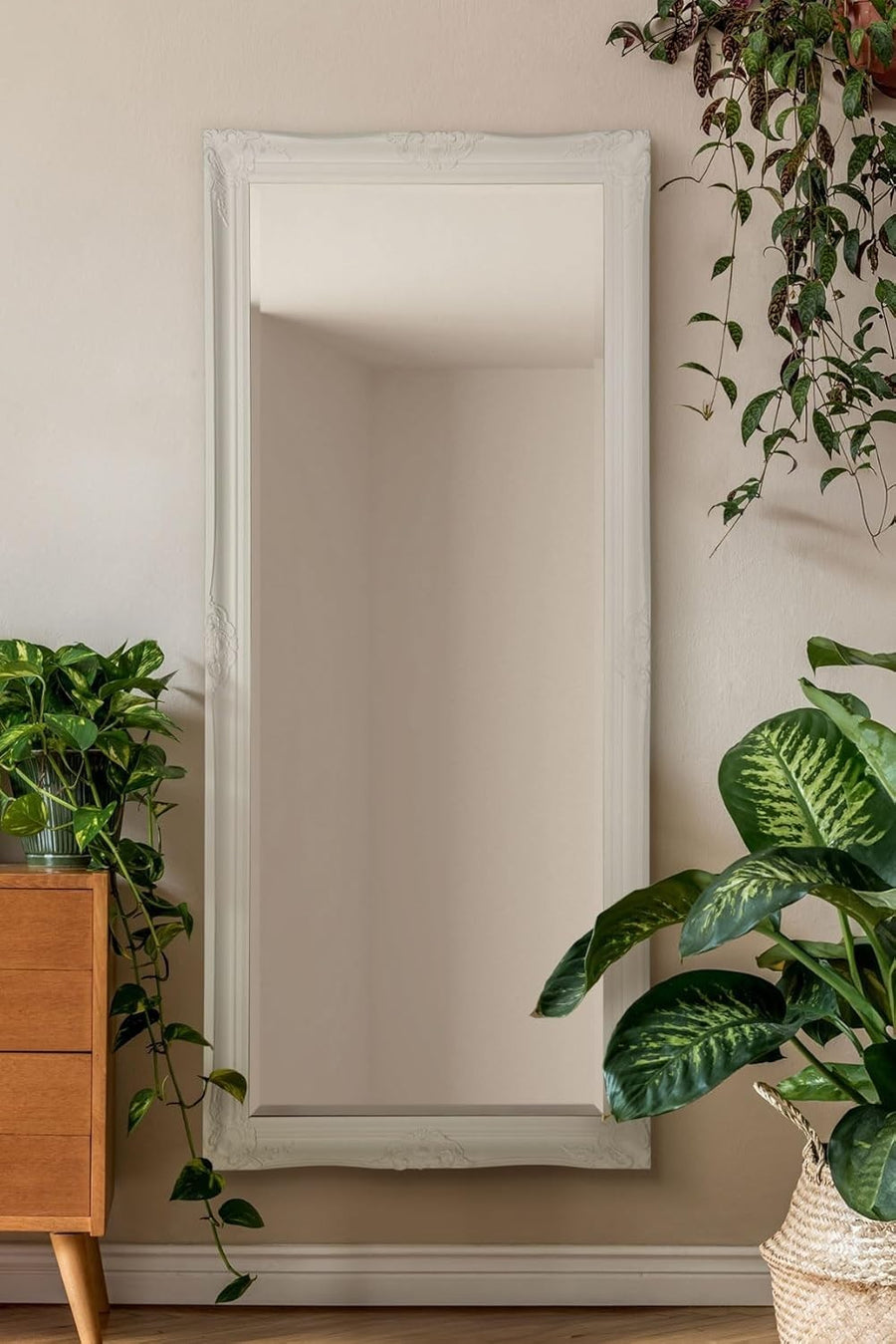 Large Full Length Wall Mirror White 168x76cm Leaner Dressing Decor