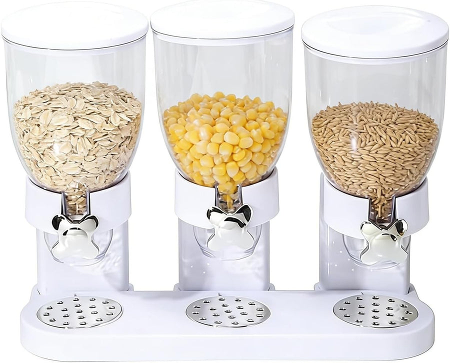 3 Pack Cereal Dispenser 2L Airtight Food Storage Container Kitchen Set