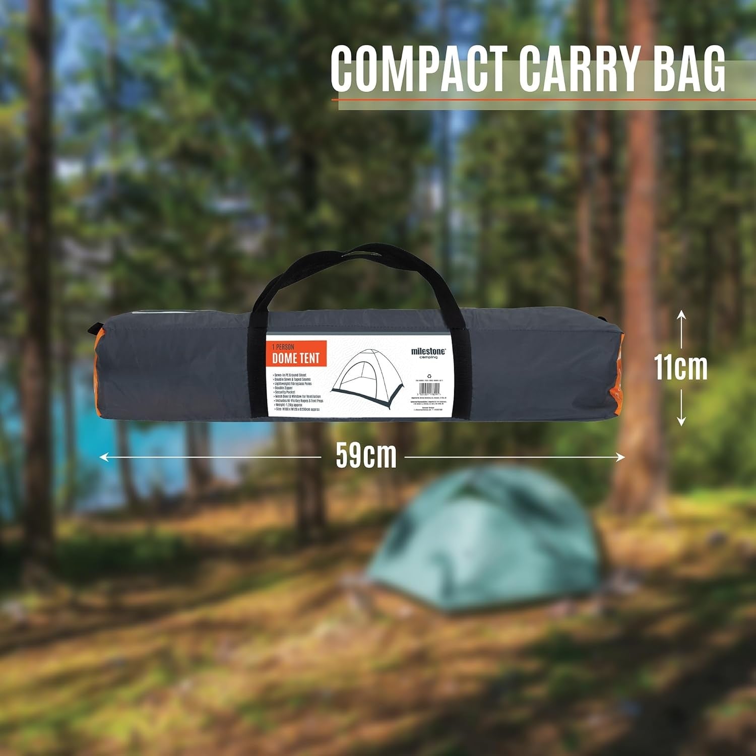 1 Person Camping Tent Waterproof Lightweight Festival