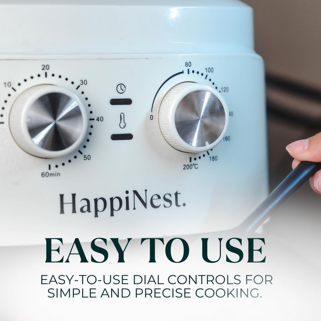 5.5L Compact Low-Wattage Air Fryer | Rapid Crisp Cooking |Multi Cooker Non-Toxic