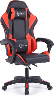 Ergonomic Gaming Chair Reclining Office Desk Chair Lumbar Support Red