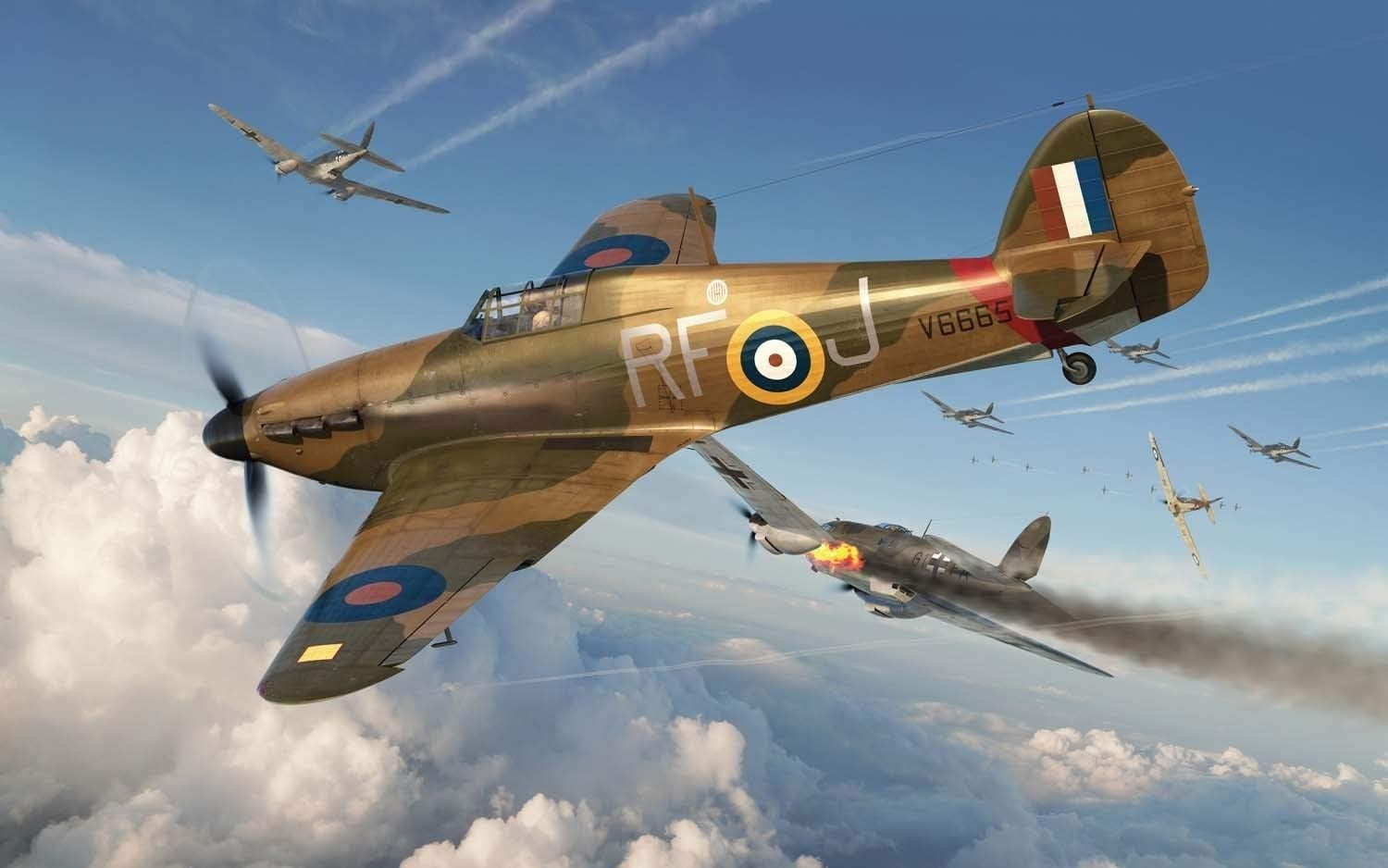 1:48 Scale WWII Fighter Plane Model Kit - Precision Build, Paint & Display
