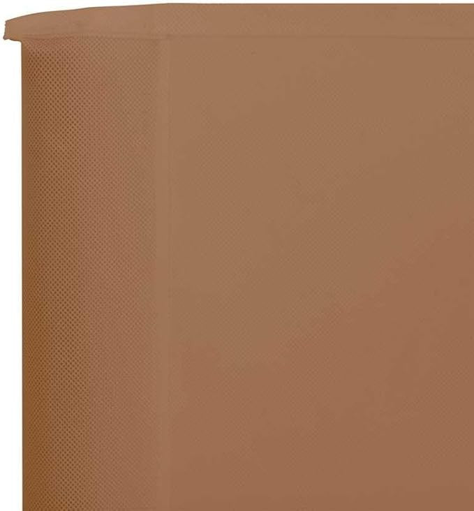 Taupe 6-Panel Wind Screen 800x120cm Garden Patio Privacy Shade Outdoor Awning