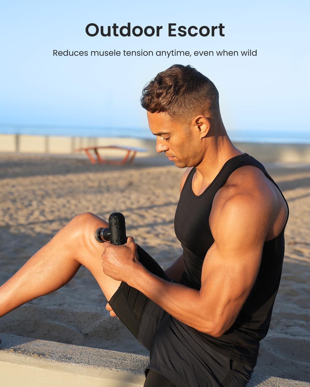 Mini Massage Gun with Heat Deep Tissue Quiet Portable Muscle Pain Relief