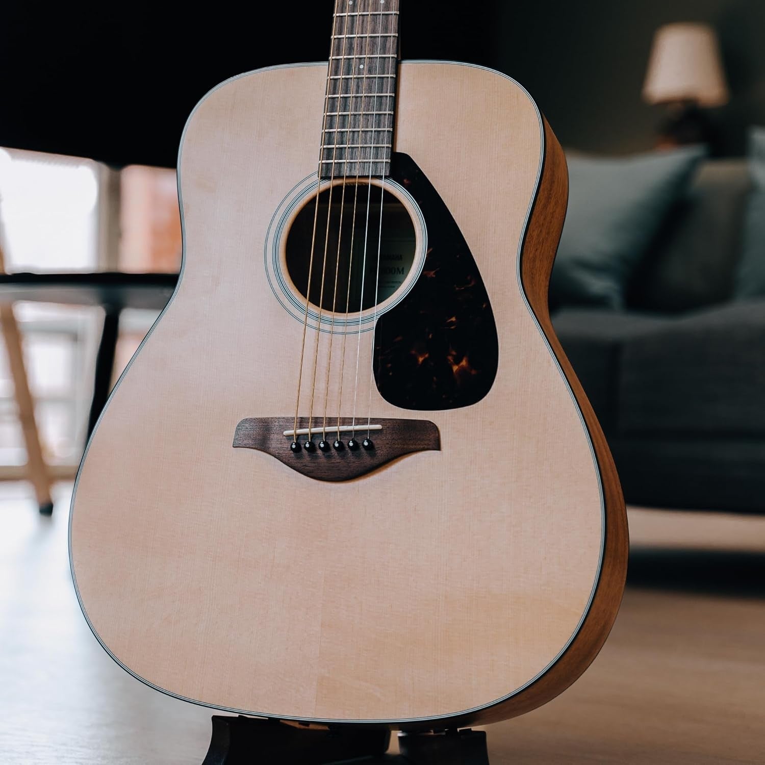 Full Size Acoustic Guitar Solid Spruce Top Natural