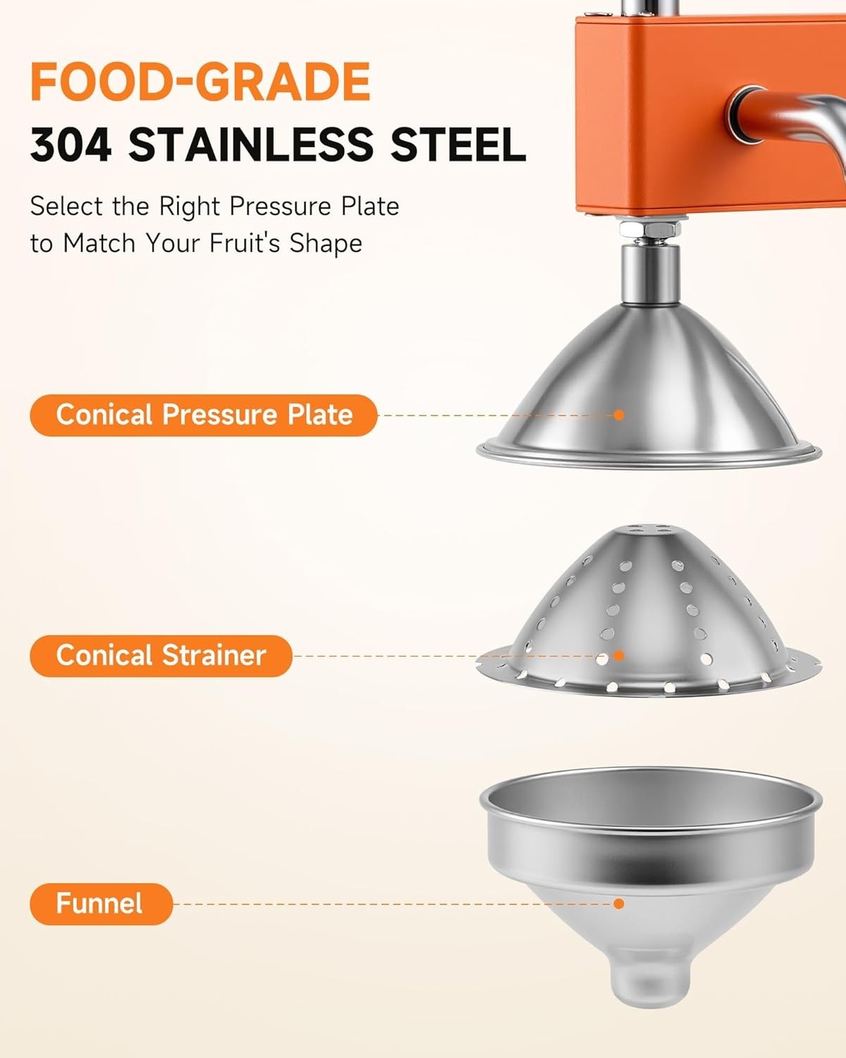 Heavy Duty Manual Citrus Press Juicer Dual Plates Lemon Orange Pom