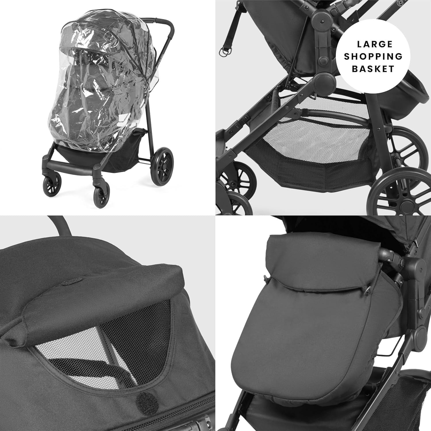 2 in 1 Pushchair Pram Convertible Lie Flat Newborn to 3 Years