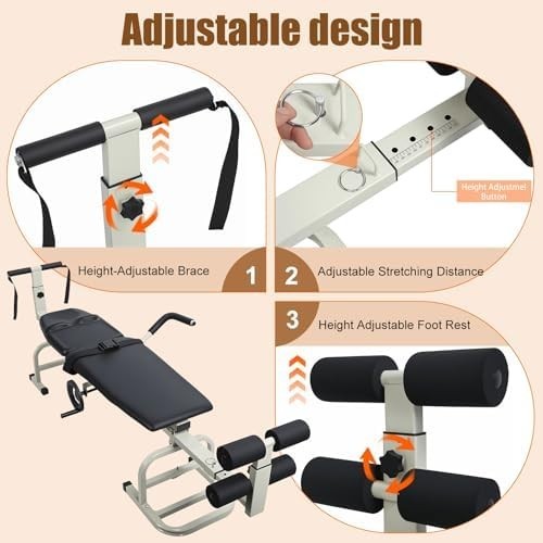 Lumbar Traction Table Spinal Decompression Bed for Back & Neck Pain