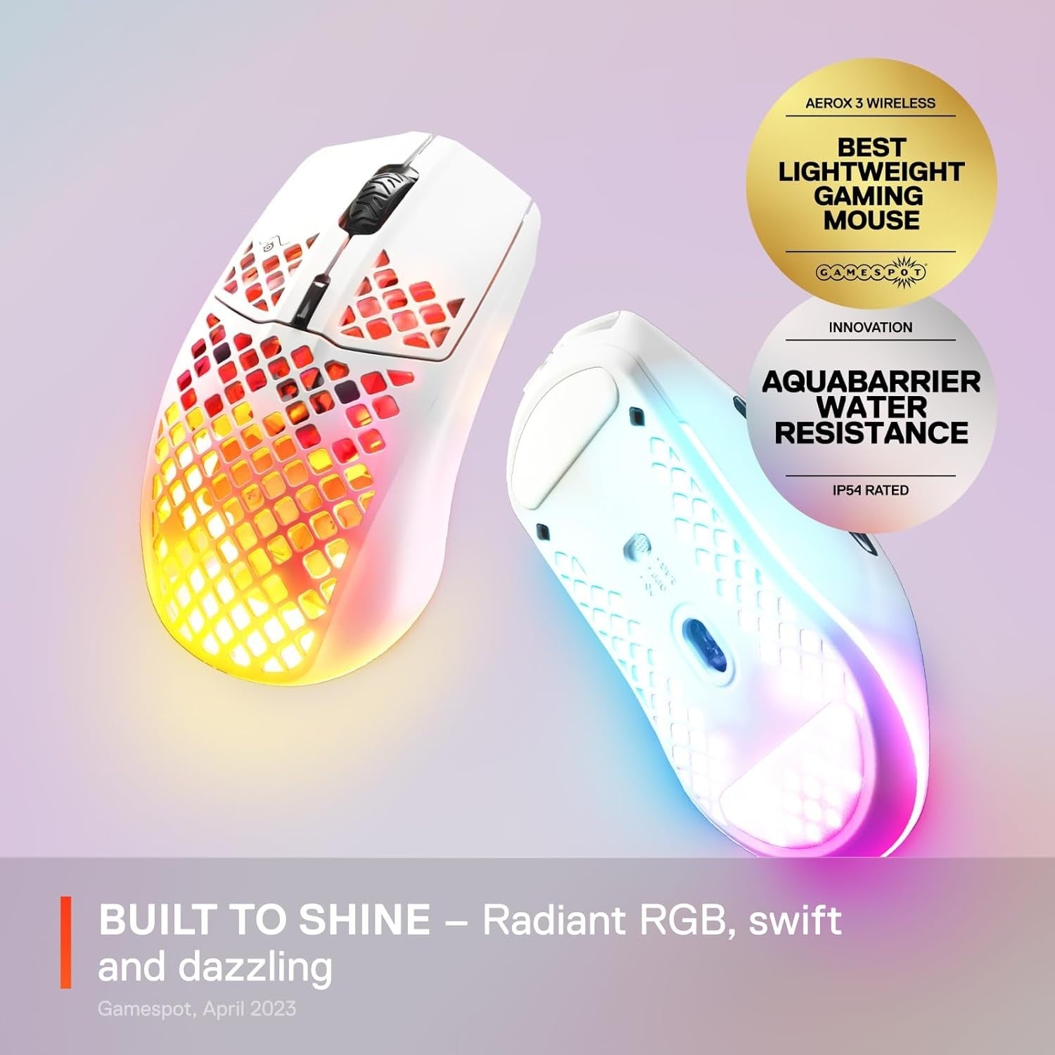 Ultra Lightweight Wireless Gaming Mouse RGB 18K DPI Bluetooth 2.4G Rechargeable