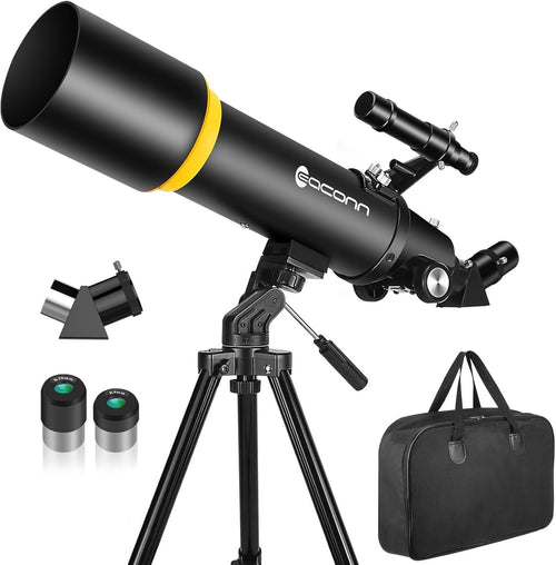 90mm 600mm Refractor Telescope for Adults Kids Astronomy with Bag