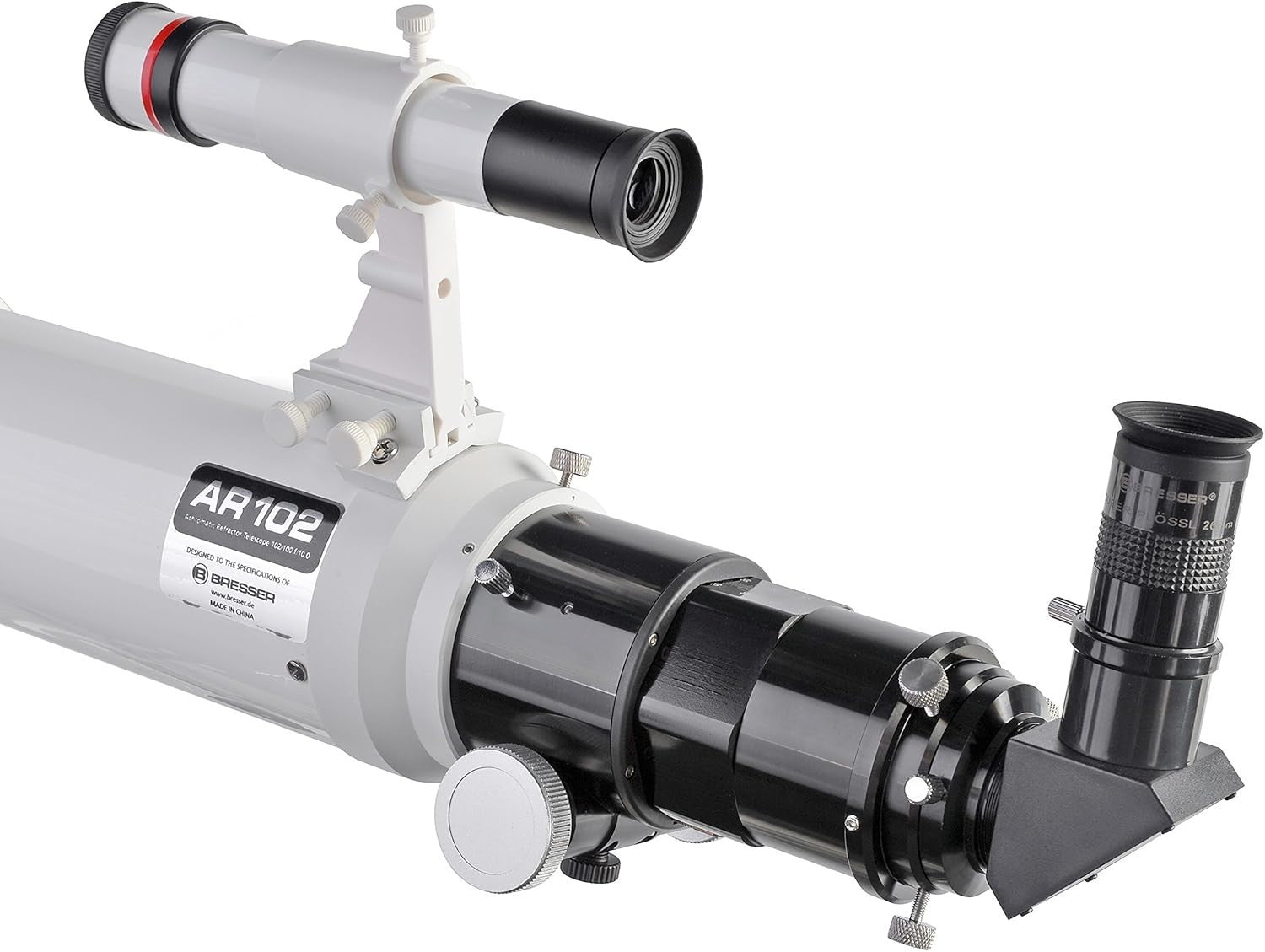 102mm f/9.8 Refractor Telescope 1000mm EQ Mount, Finder, Tripod