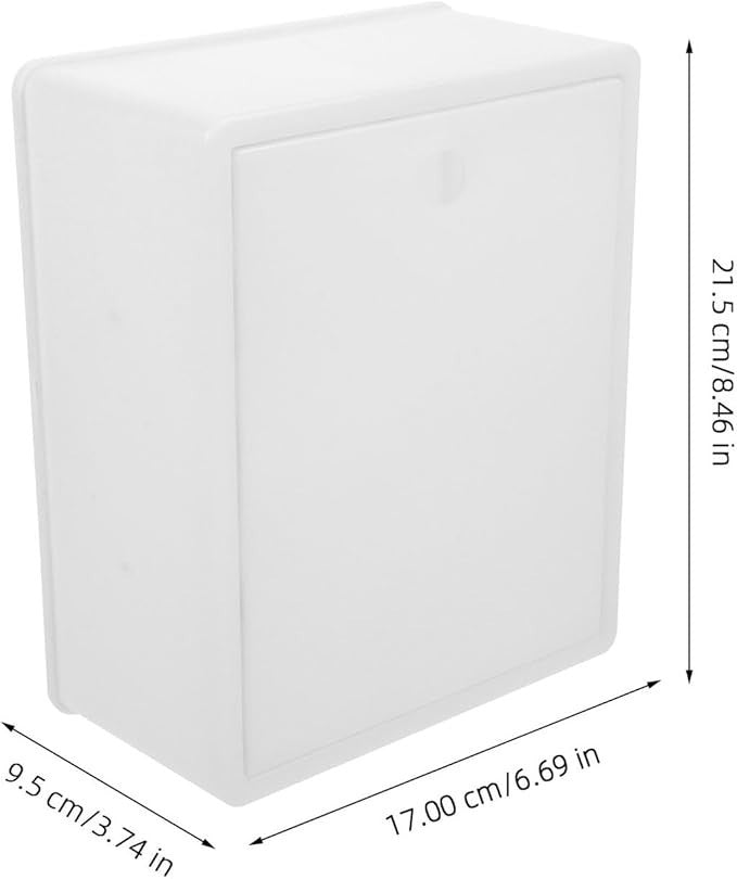 Secure Wall Mailbox Lockable Outdoor Drop Box Weatherproof Plastic Case for Mail