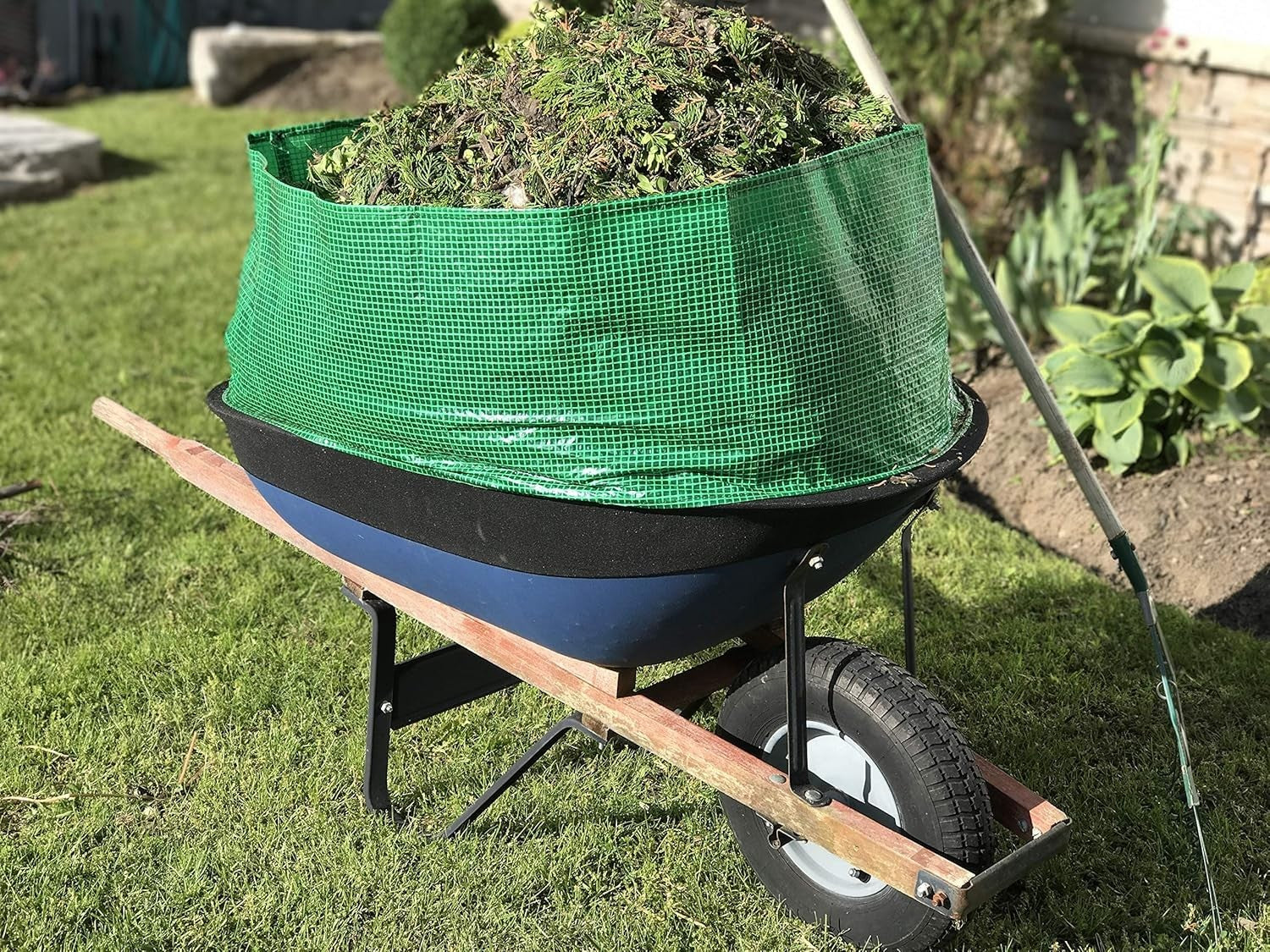 Wheelbarrow Booster Green – Increases Load 300% w/ Quick Fit for All Barrows