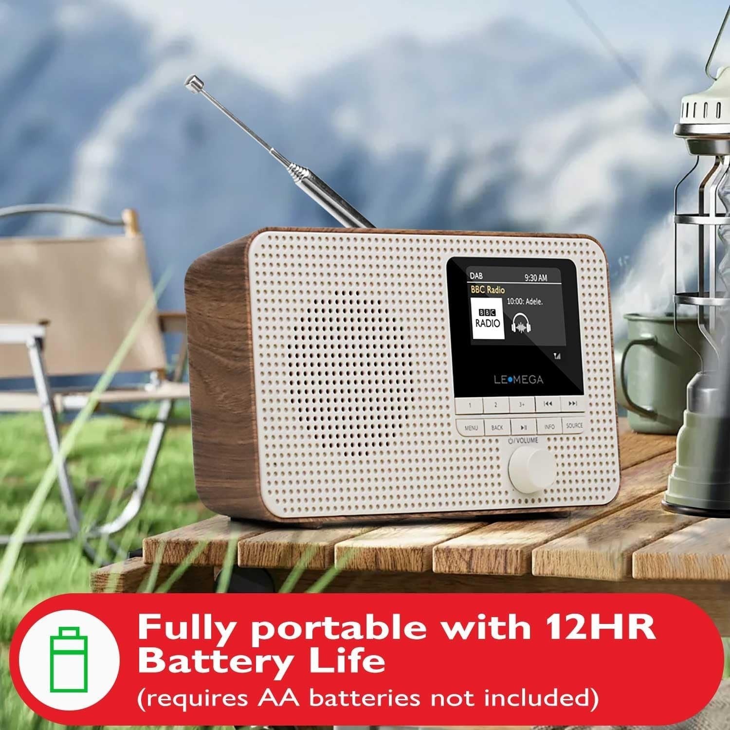 Internet Radio DAB+ Bluetooth WiFi 60 Presets Colour Display