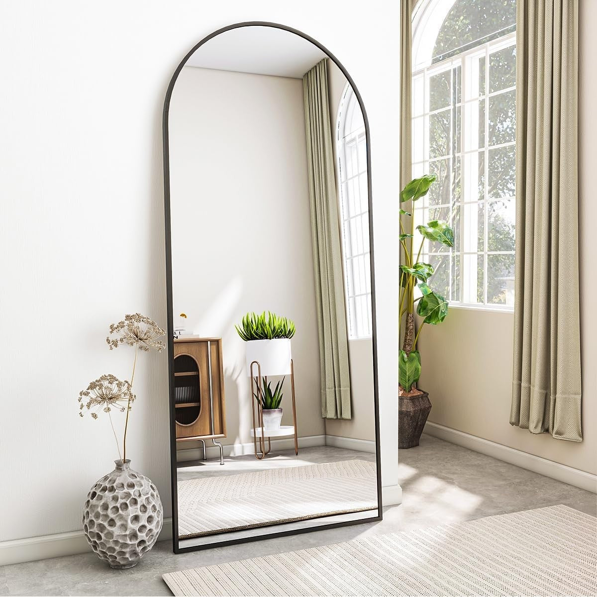Full Length Arch Mirror 171x76cm Wall Leaning Floor Standing Dressing