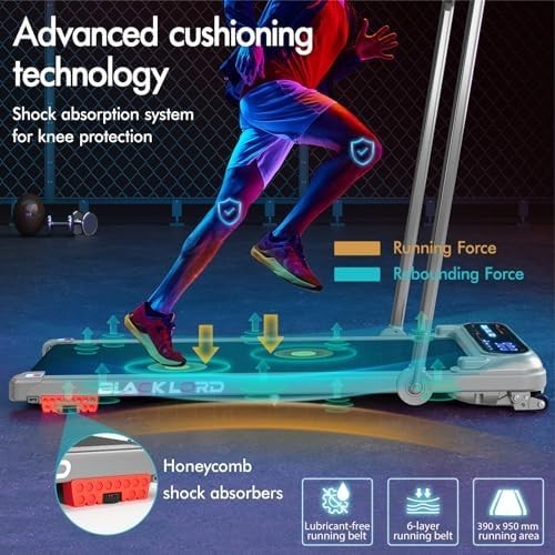 Foldable 4-in-1 Walking Pad Treadmill 3HP Under Desk 11KM/H Incline LED