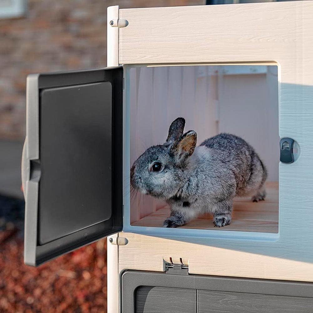 Large Outdoor Rabbit Hutch 2 Storey Weatherproof Small Animal House
