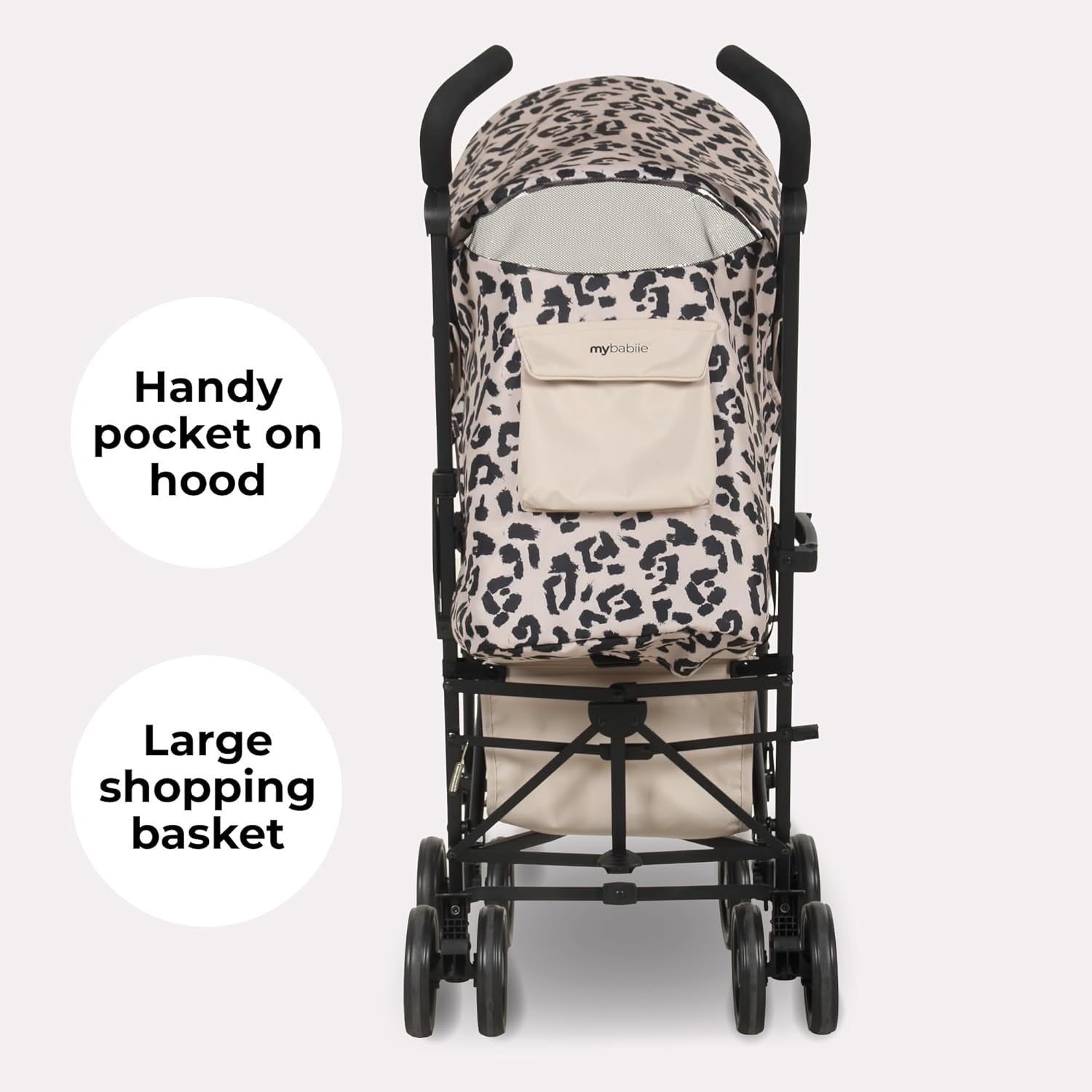 Lightweight Umbrella Stroller Compact Fold Travel Buggy Reclining Seat Leopard