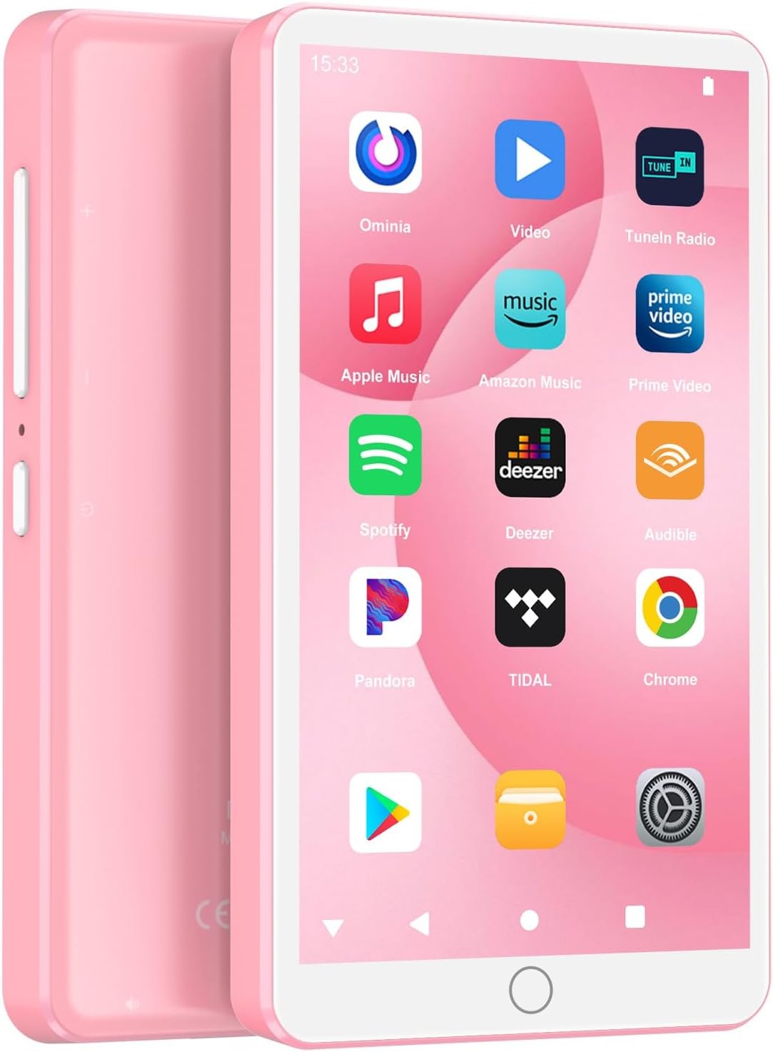 144GB MP3 Player Bluetooth WiFi 4" Touchscreen Android Pink