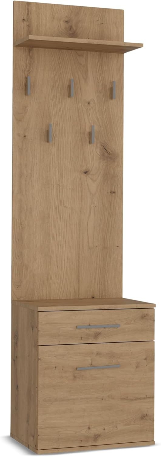 Modern Double Entryway Wardrobe with Drawers, Hooks & Shoe Storage 180cm