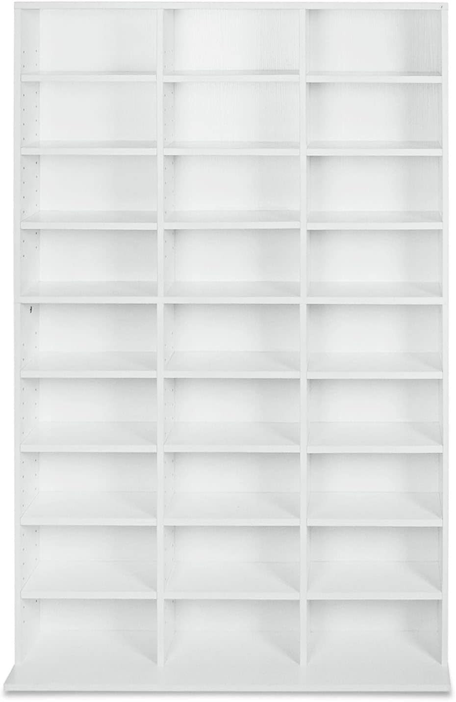 Media Storage Bookcase 837 CD Adjustable Shelves Blu Ray Game Rack