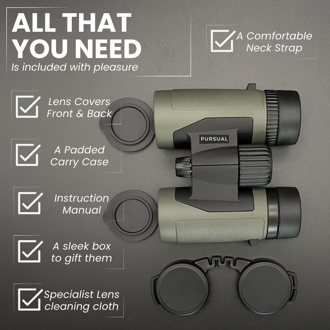 8x32 Compact HD Binoculars Waterproof Lightweight Wide View for Hiking Bird Watc