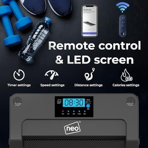 Portable Under Desk Walking Treadmill LED Display Adjustable Speed Home Office