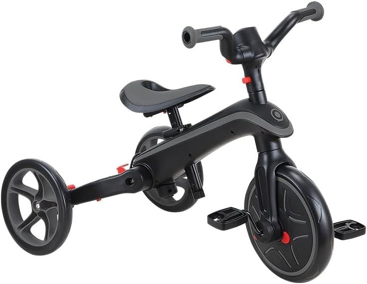 4 in 1 Foldable Trike Balance Bike Kids Ride On Canopy Black 1-5Y
