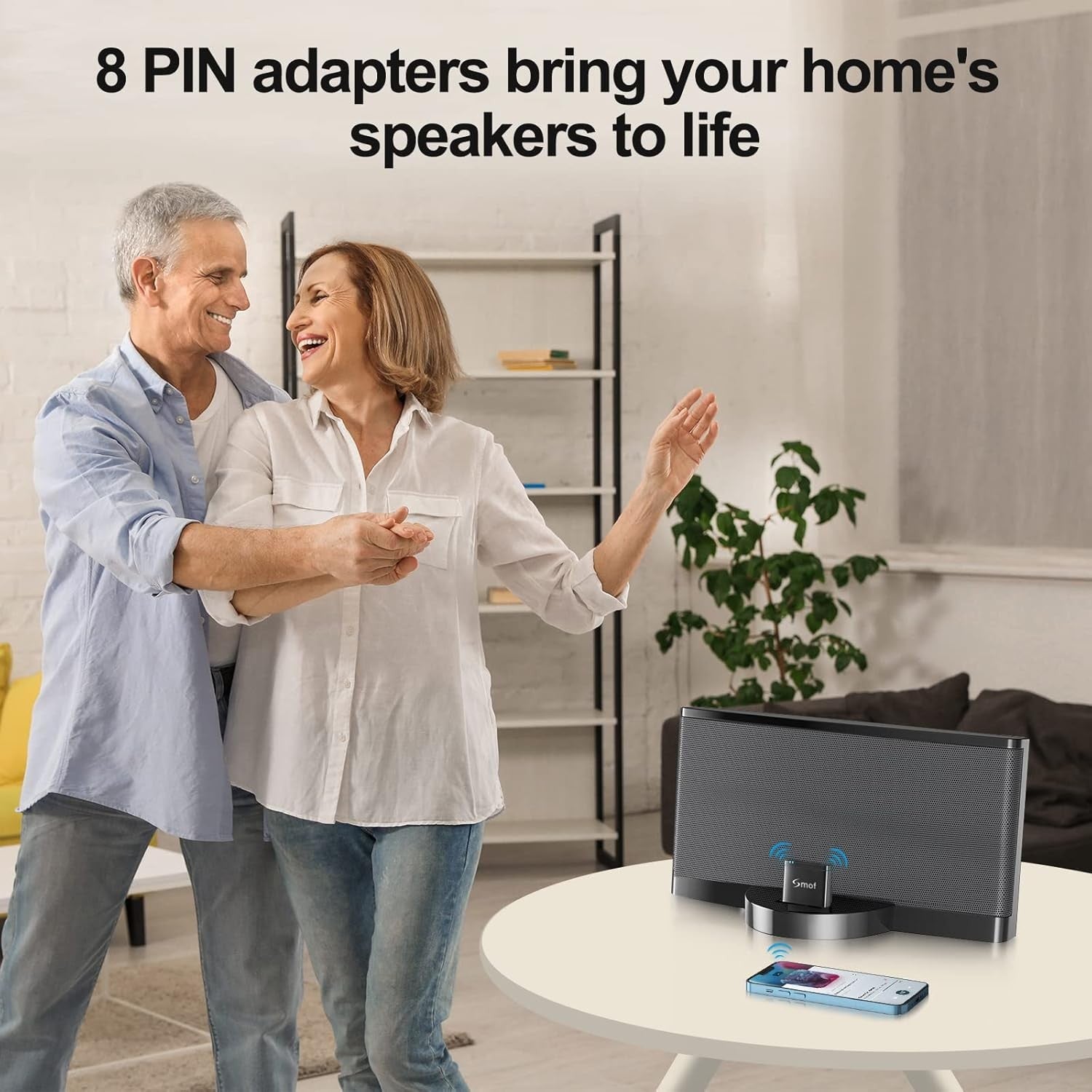 8-Pin Bluetooth Adapter Receiver for Bose, Philips, JBL, Yamaha