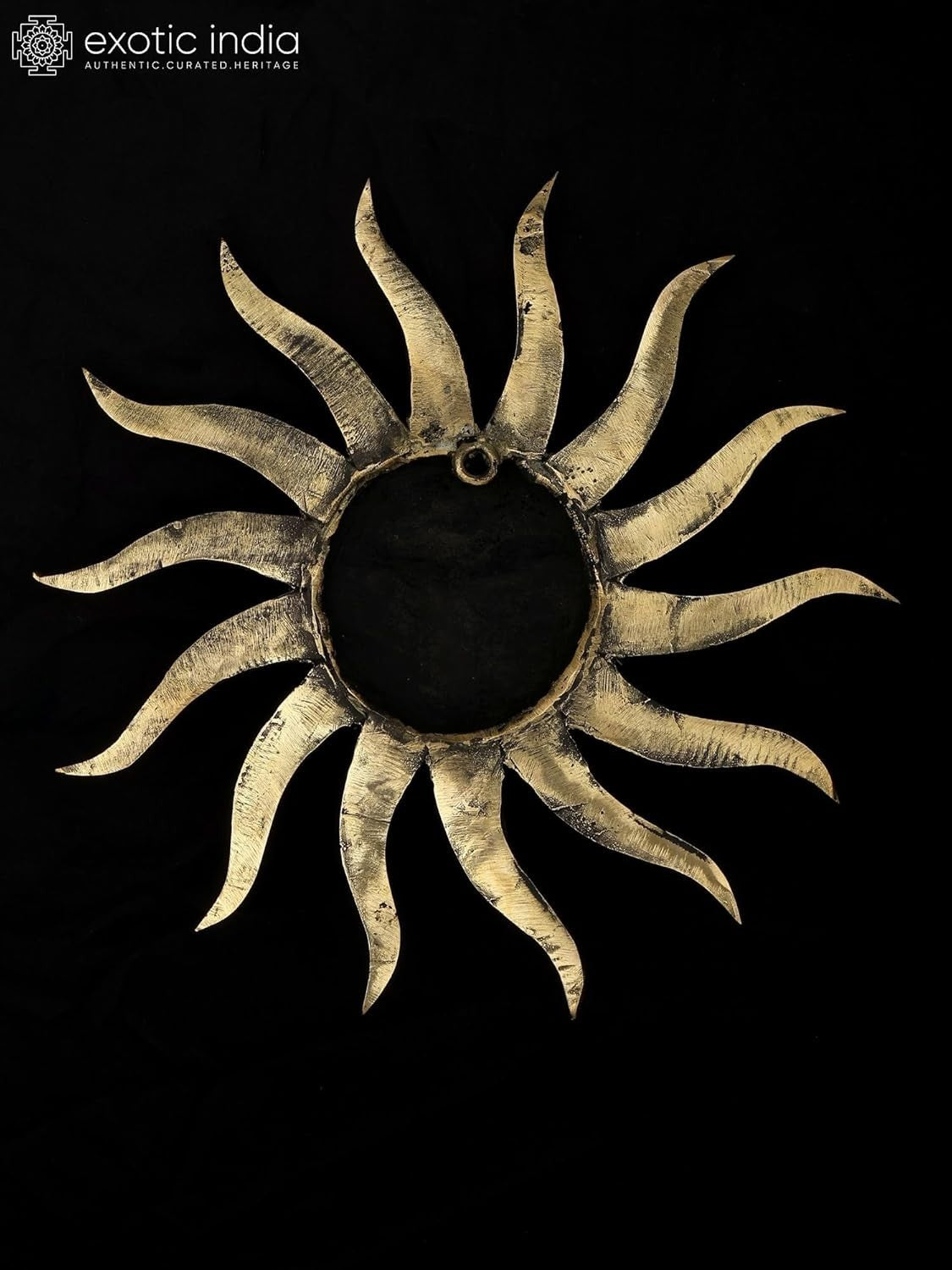 Surya Dev Brass Wall Hanging Dhokra Sun God Home Decor Statue