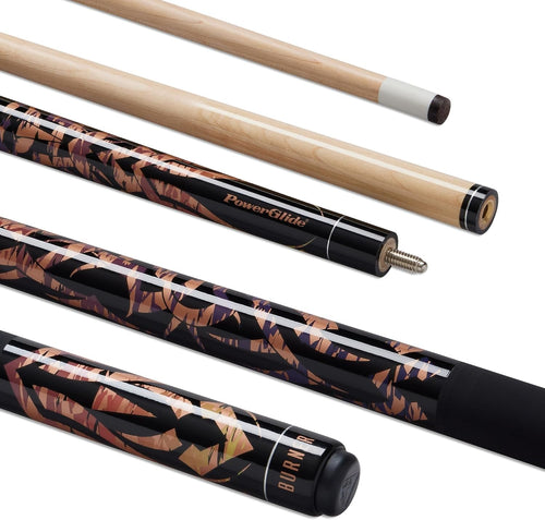 57" Pool Cue 13mm Tip Maple Shaft Ramin Butt 2-Piece