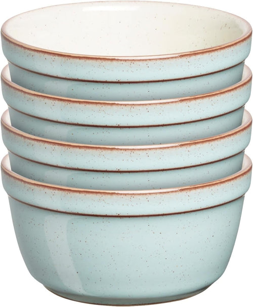 4 Pcs Heritage Pavilion Stoneware Ramekins 170ml Microwave Oven Dishwasher Safe