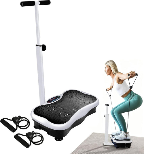 Whole Body Vibration Plate Exercise Machine w Handles 120 Speeds