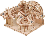 Hand Cranked 3D Wooden Marble Run Puzzle Kit – Fun & Educational Toy