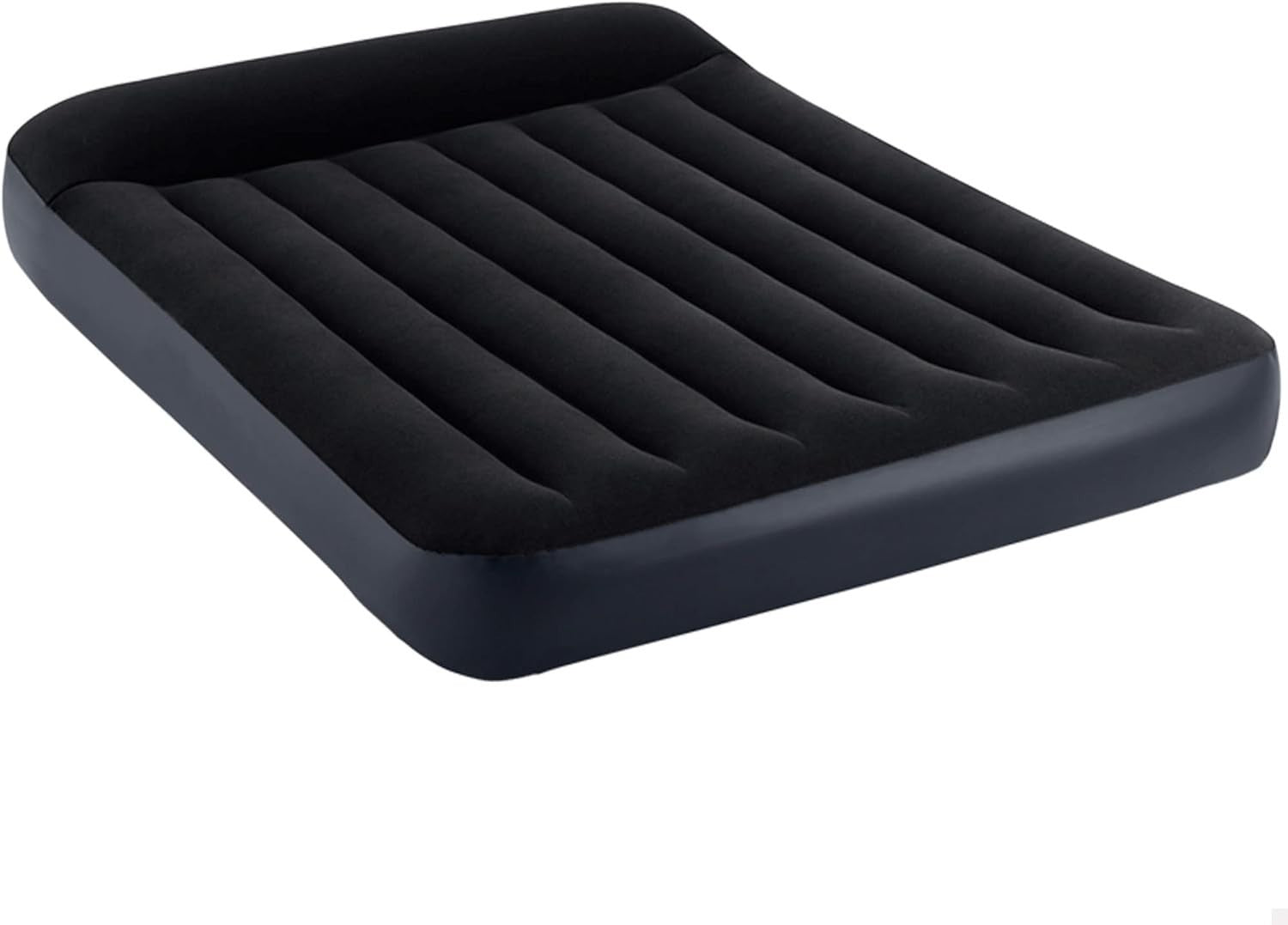 Full Inflatable Air Bed w/ Built-In Pump Pillow Rest Fibre Support