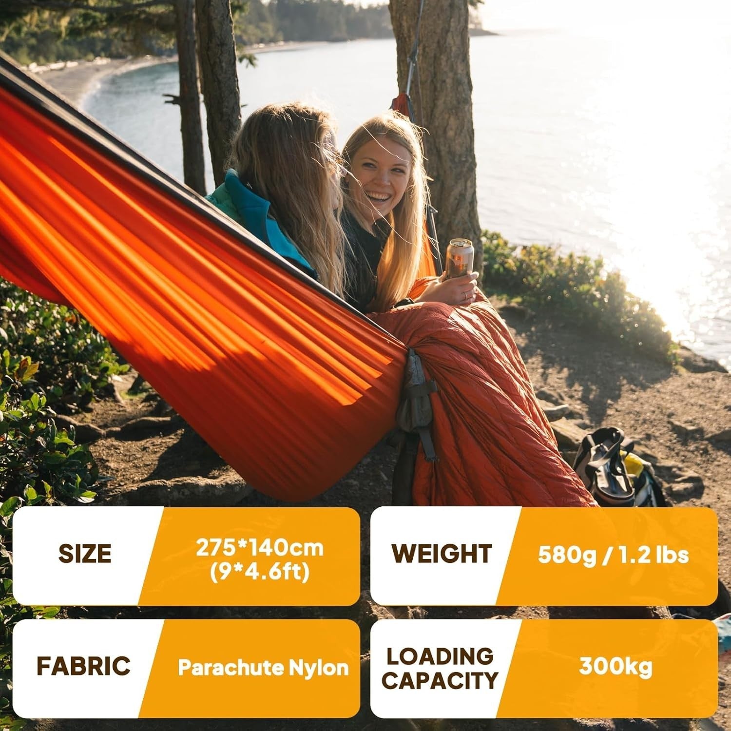 Ultralight Camping Hammock 300kg Load Quick Drying Portable 275x140cm