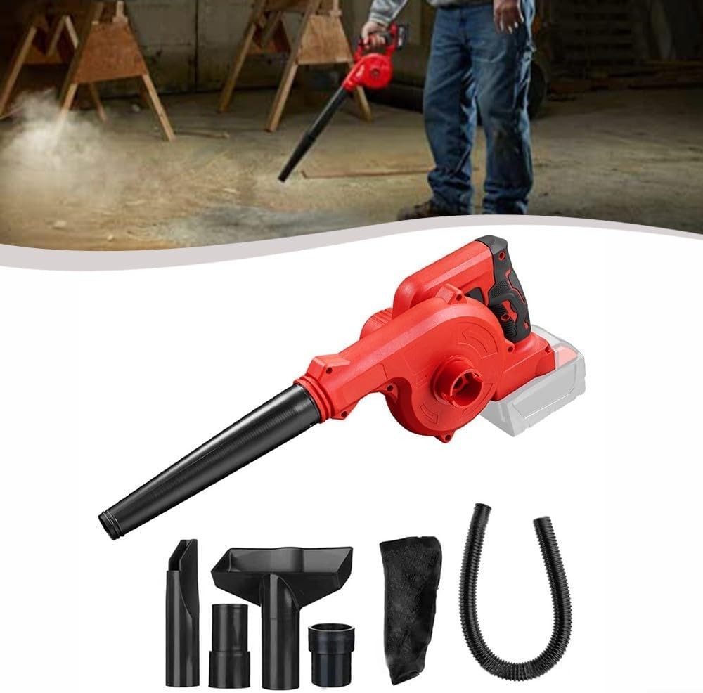 Cordless Leaf Blower Vacuum 18V 2-in-1 Lightweight Garden Cleaner